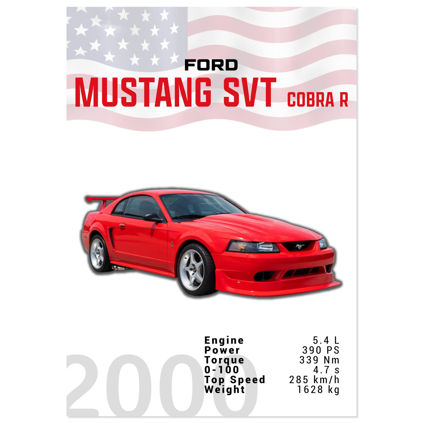 Ford Mustang 2000 SVT Cobra R (MUSTANG19)