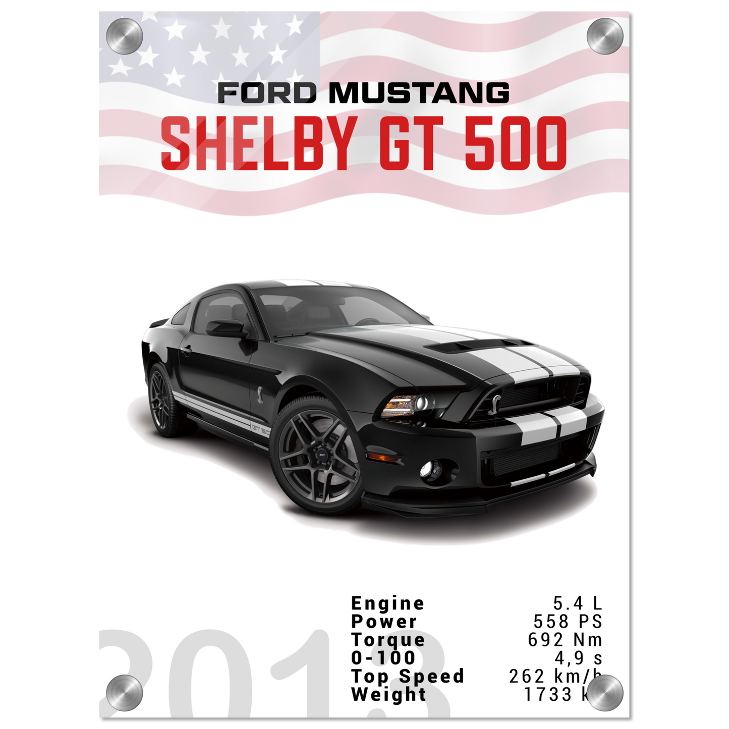 Ford Mustang 2013 Shelby GT500 S197 (MUSTANG03)