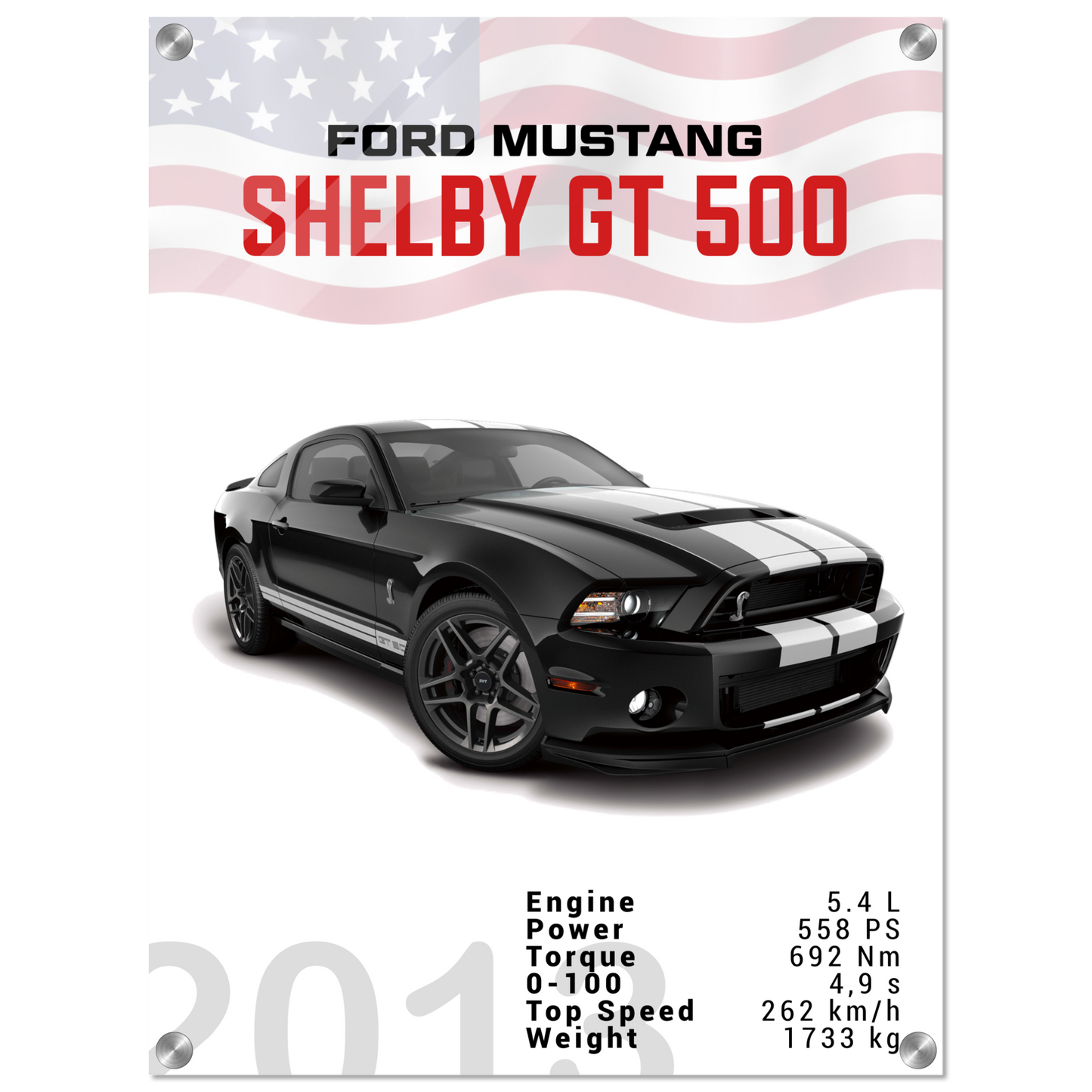Ford Mustang 2013 Shelby GT500 S197 (MUSTANG03)