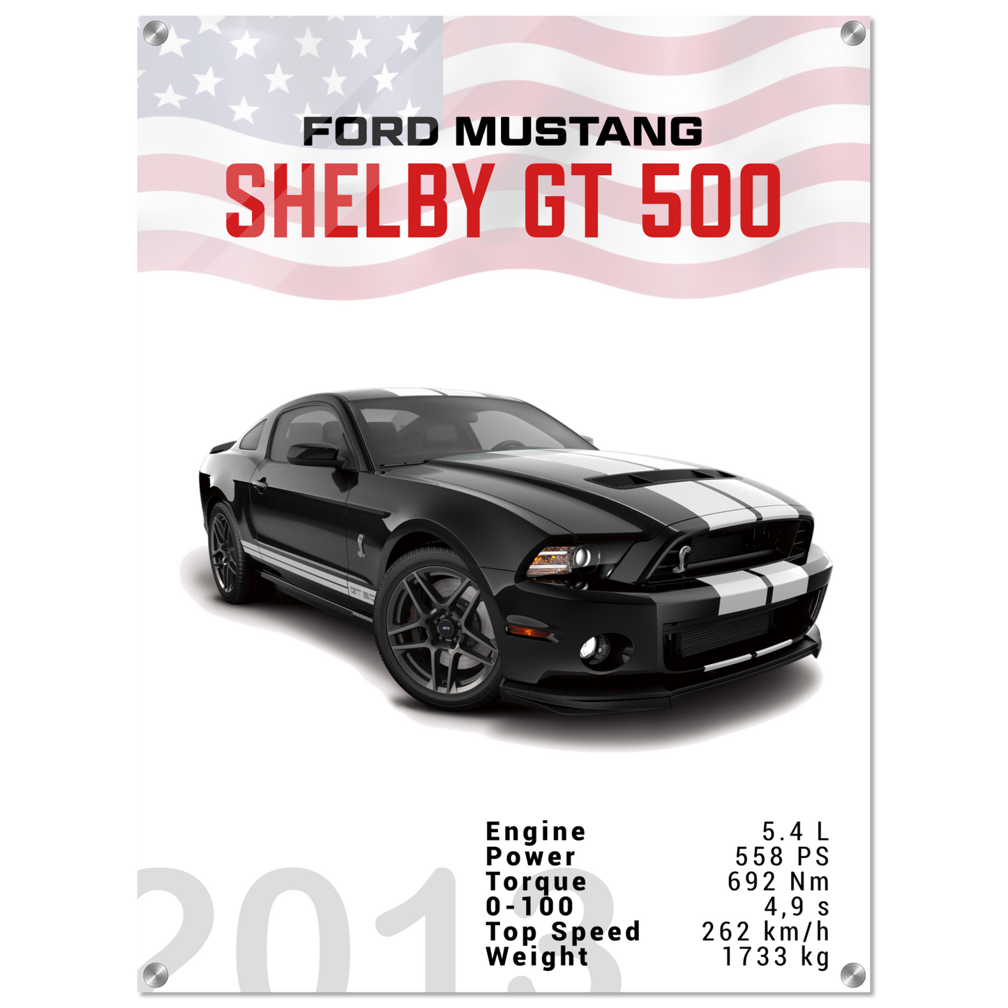 Ford Mustang 2013 Shelby GT500 S197 (MUSTANG03)