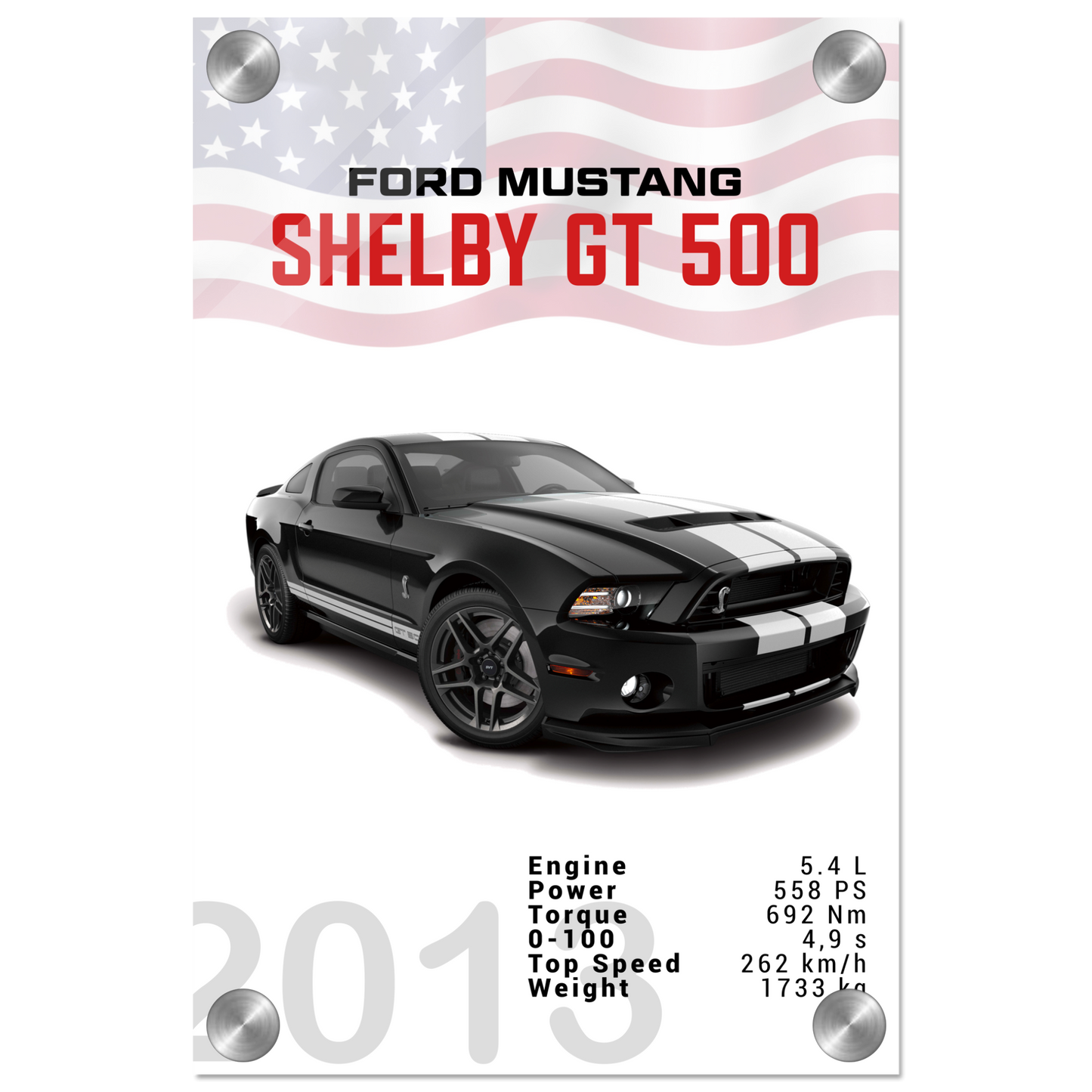 Ford Mustang 2013 Shelby GT500 S197 (MUSTANG03)