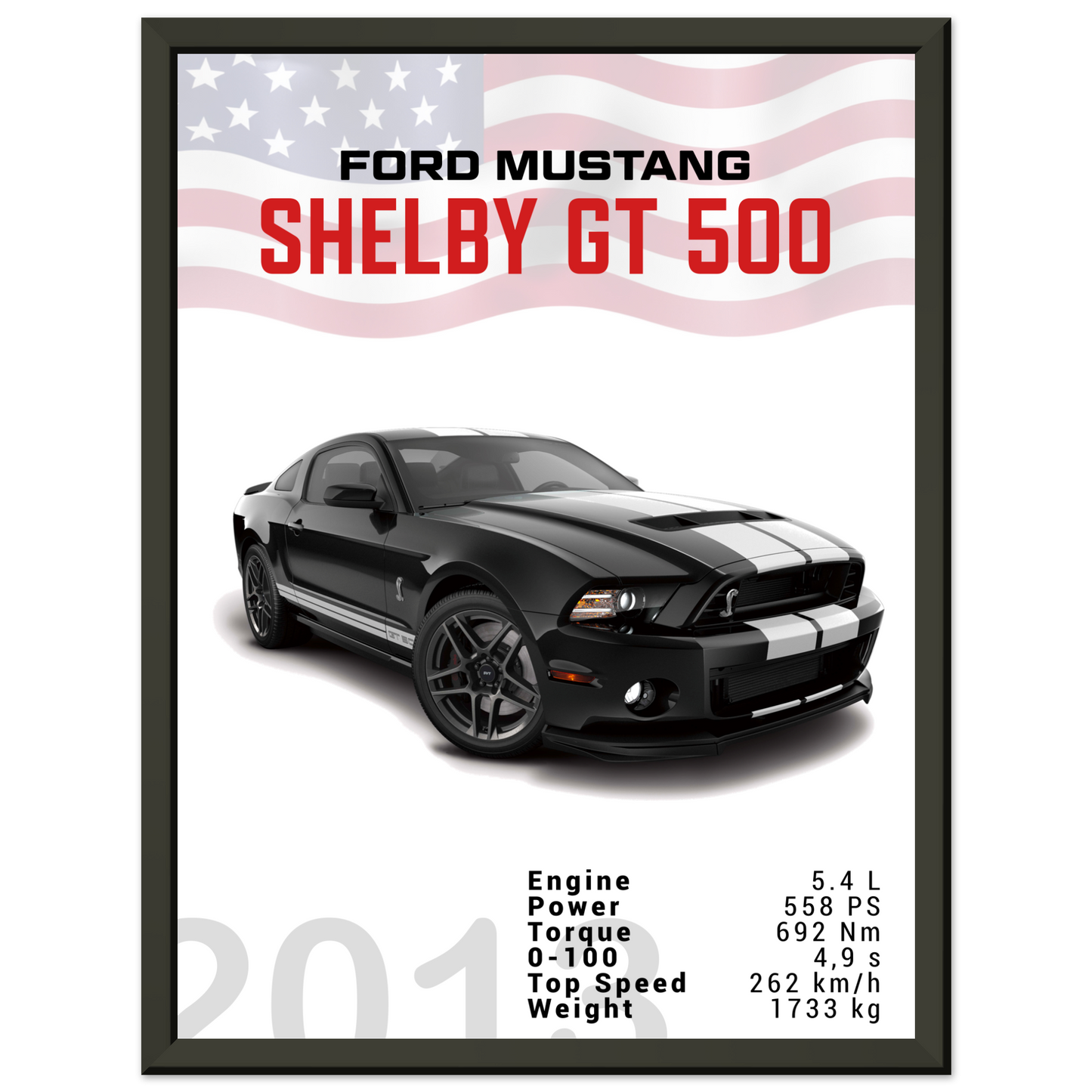 Ford Mustang 2013 Shelby GT500 S197 (MUSTANG03)