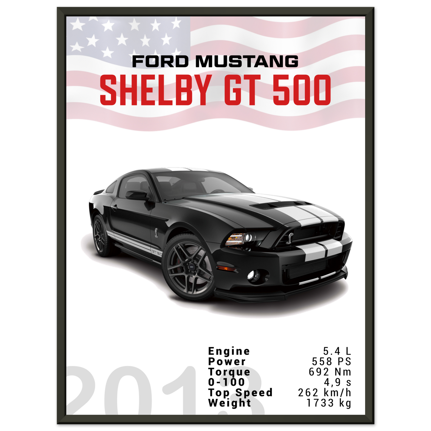 Ford Mustang 2013 Shelby GT500 S197 (MUSTANG03)
