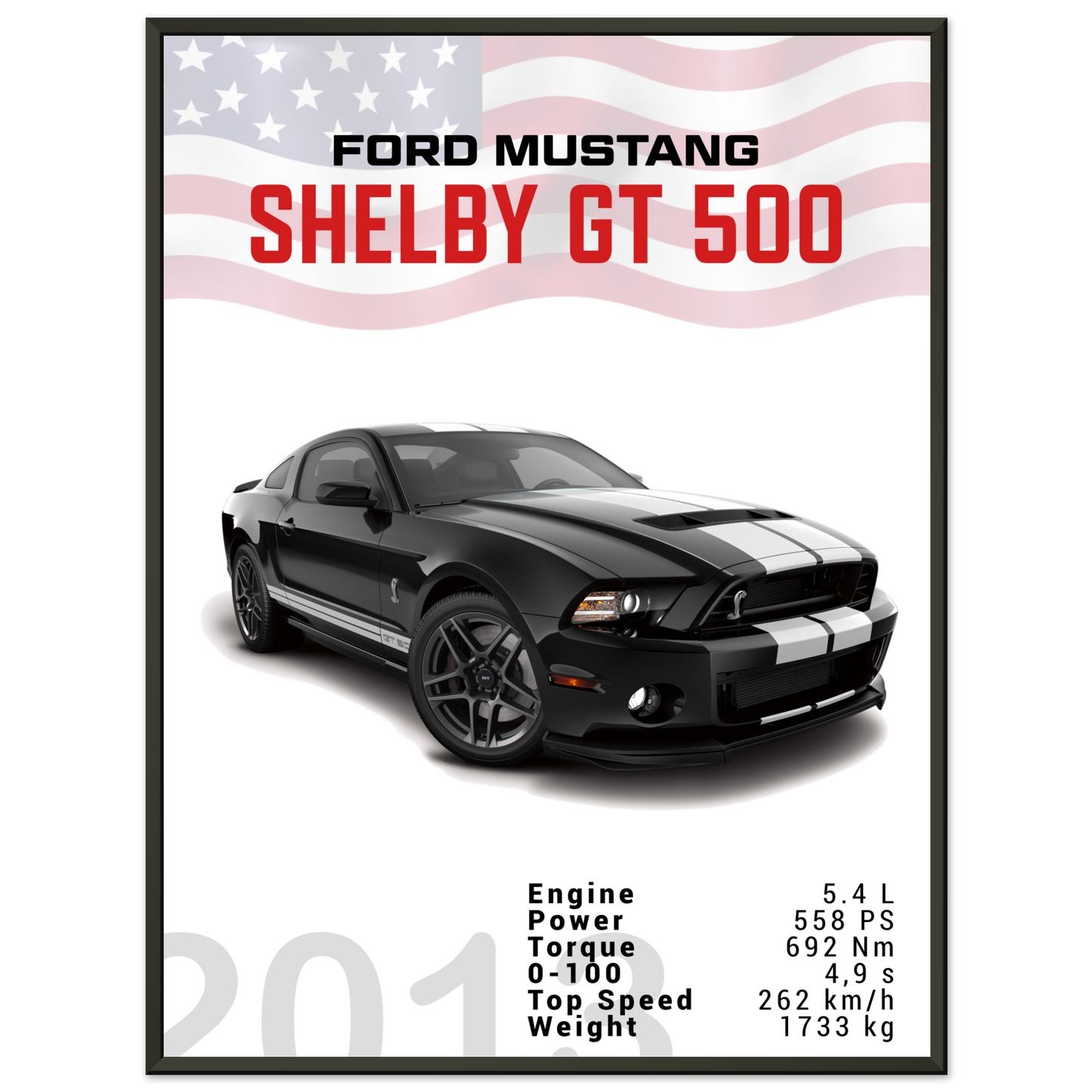 Ford Mustang 2013 Shelby GT500 S197 (MUSTANG03)