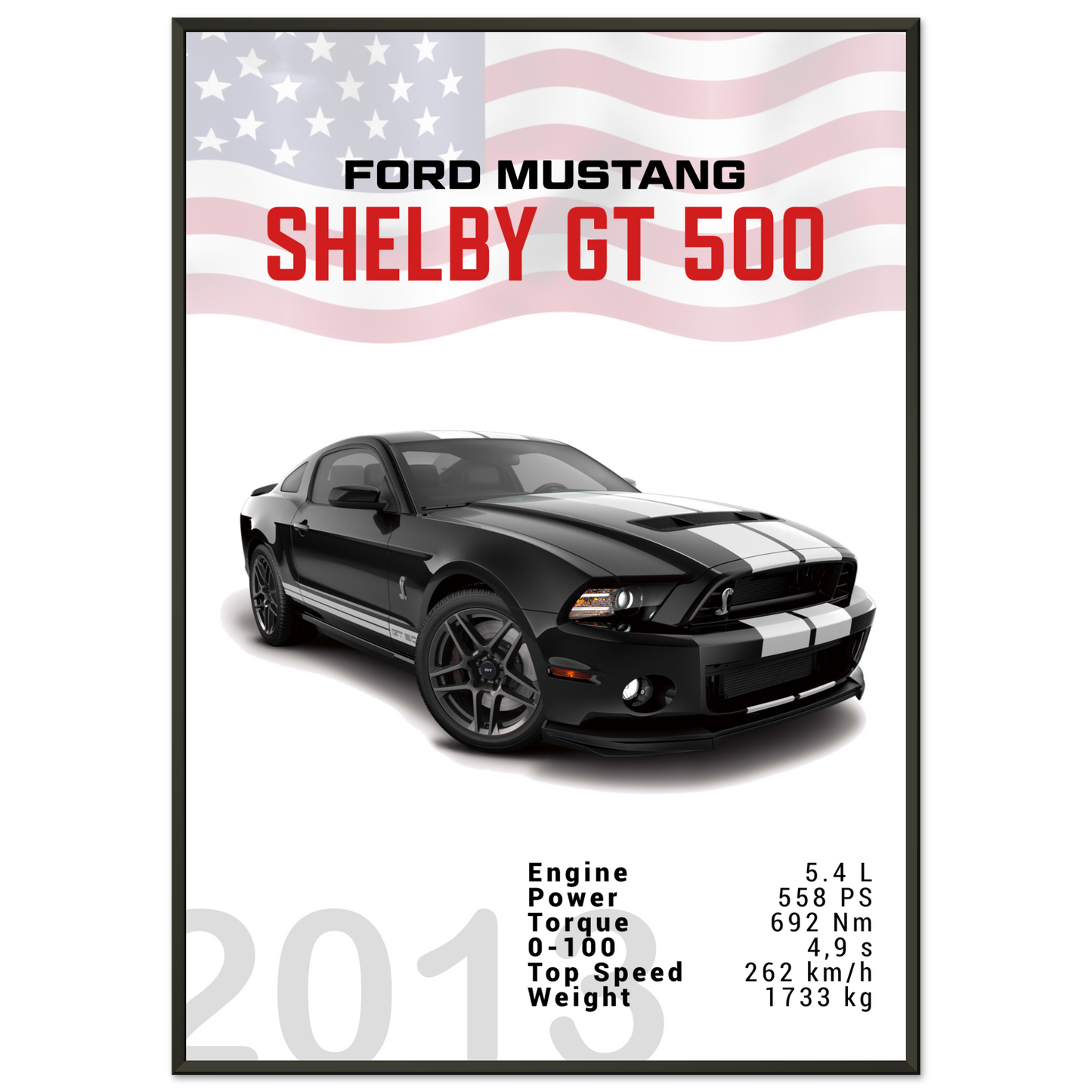 Ford Mustang 2013 Shelby GT500 S197 (MUSTANG03)