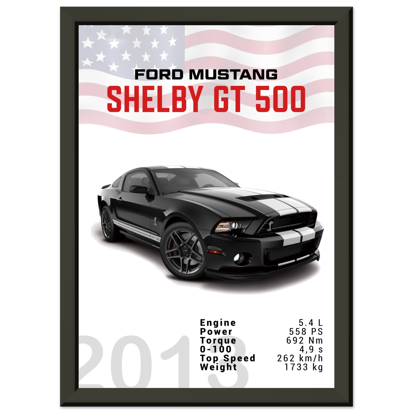 Ford Mustang 2013 Shelby GT500 S197 (MUSTANG03)