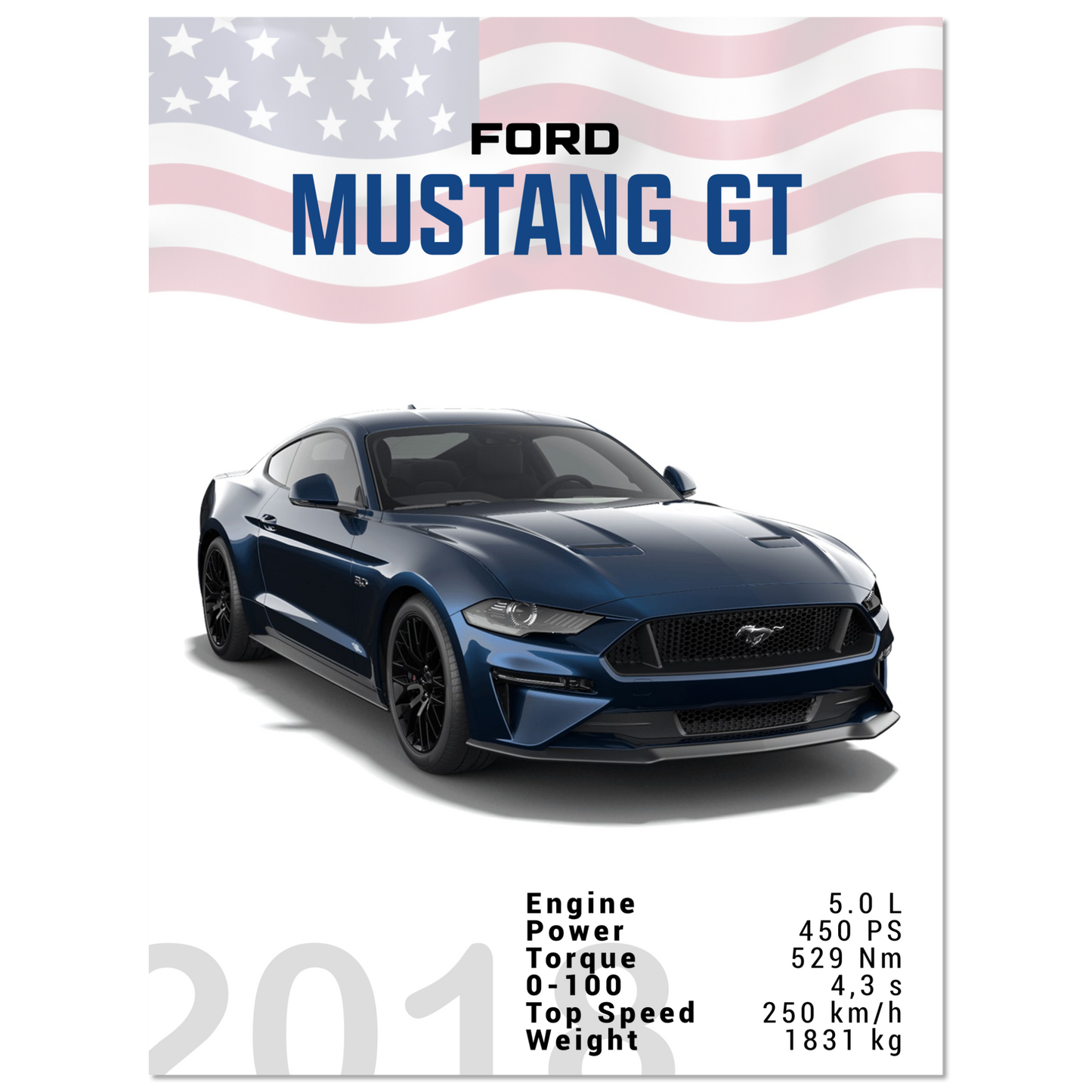 Ford Mustang 2018 GT S550 (MUSTANG08)