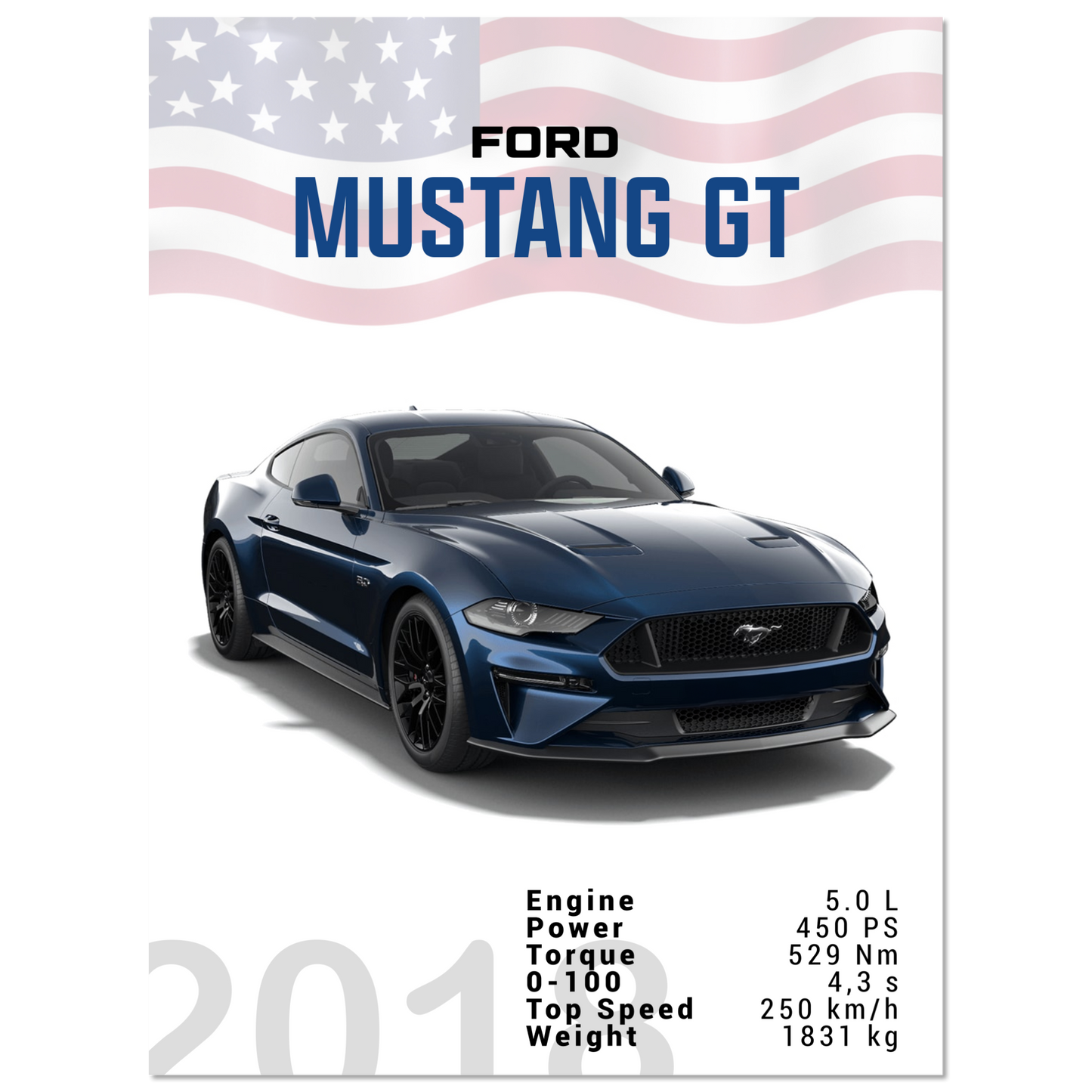 Ford Mustang 2018 GT S550 (MUSTANG08)