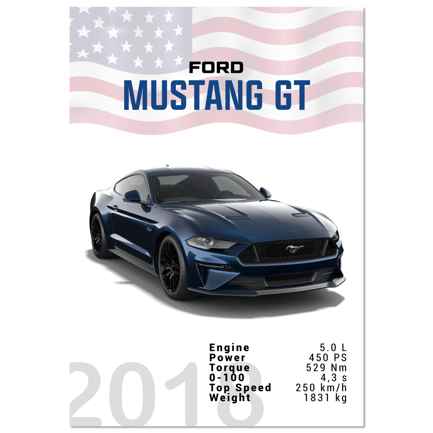 Ford Mustang 2018 GT S550 (MUSTANG08)