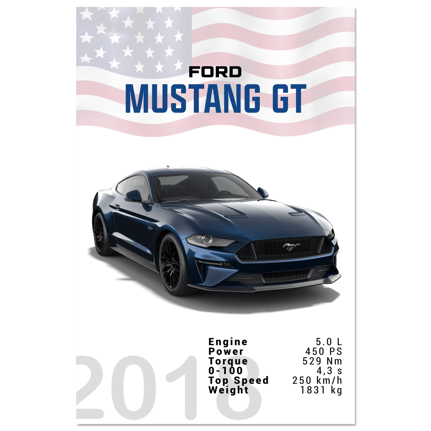 Ford Mustang 2018 GT S550 (MUSTANG08)
