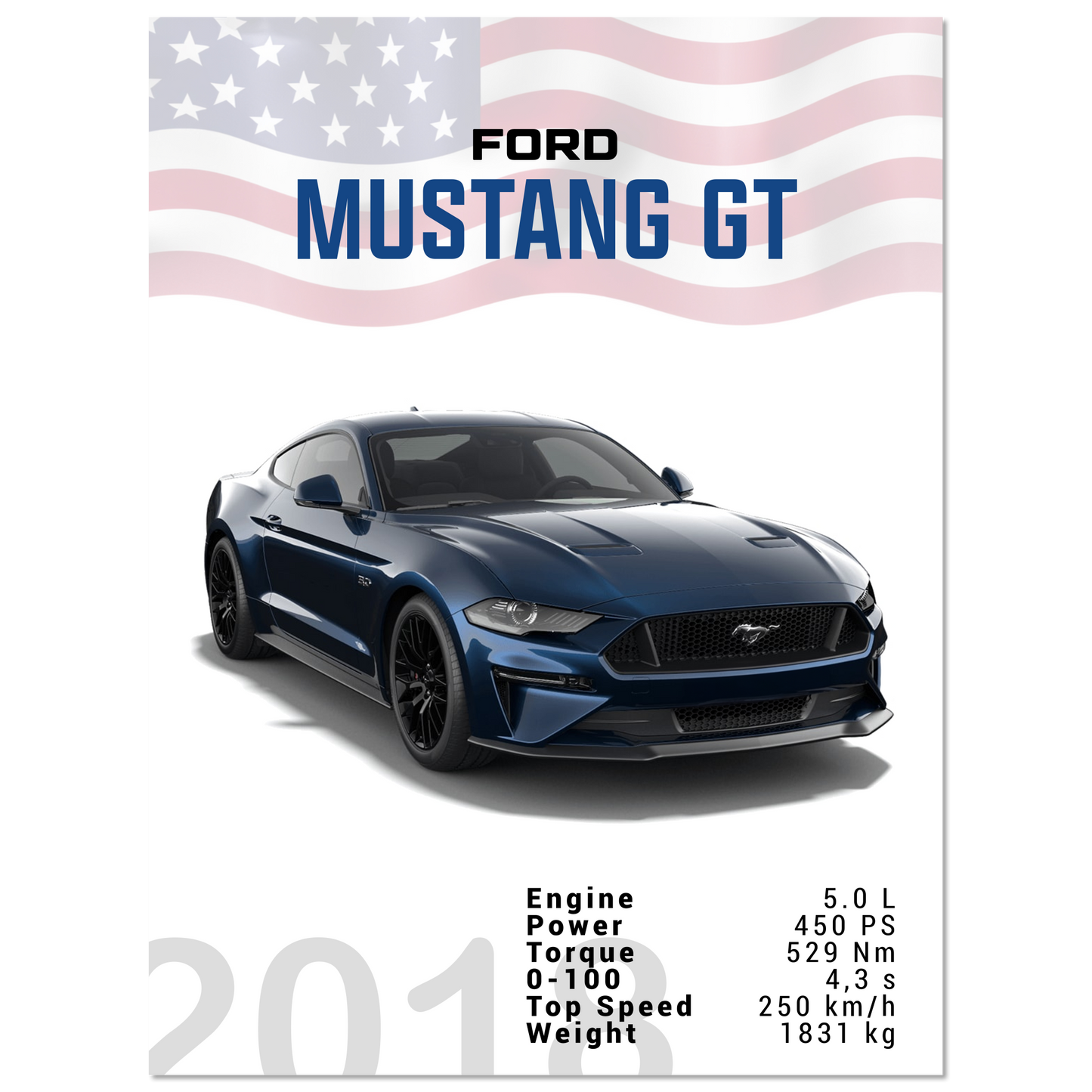 Ford Mustang 2018 GT S550 (MUSTANG08)