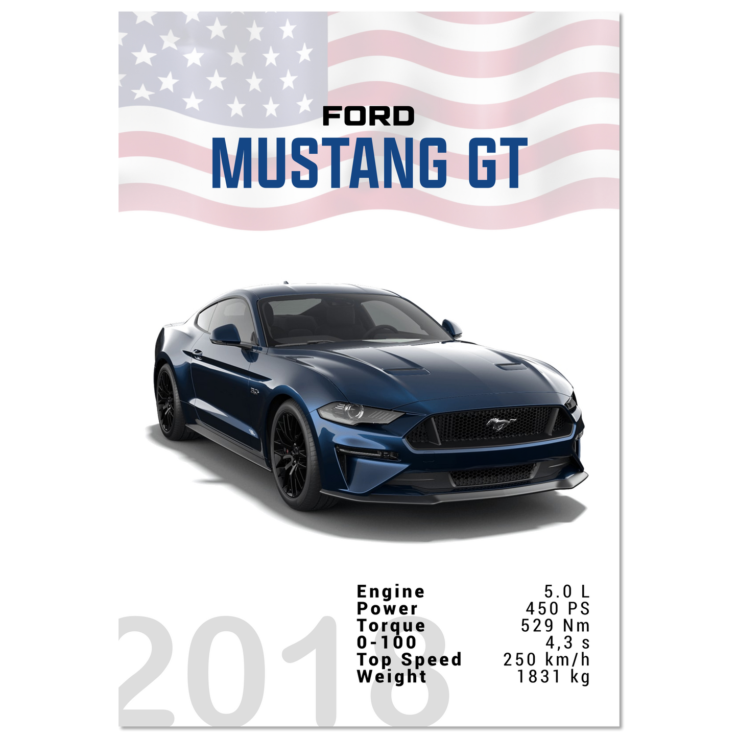 Ford Mustang 2018 GT S550 (MUSTANG08)