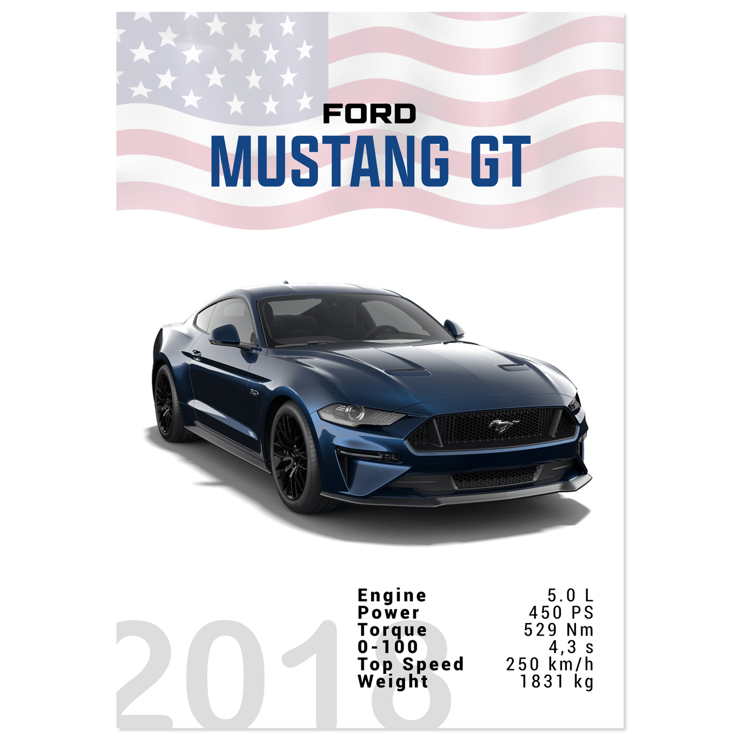 Ford Mustang 2018 GT S550 (MUSTANG08)