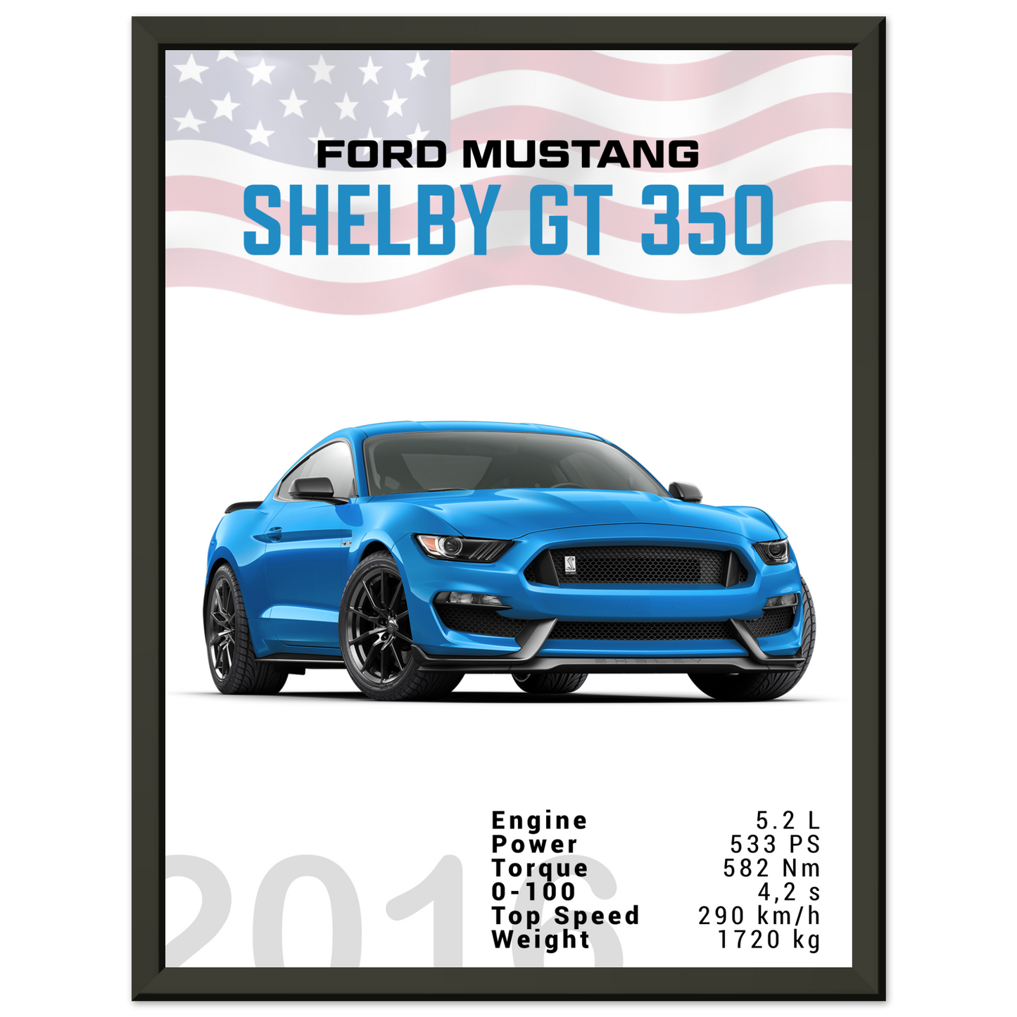 Ford Mustang 2016 Shelby GT350 S550 (MUSTANG09)