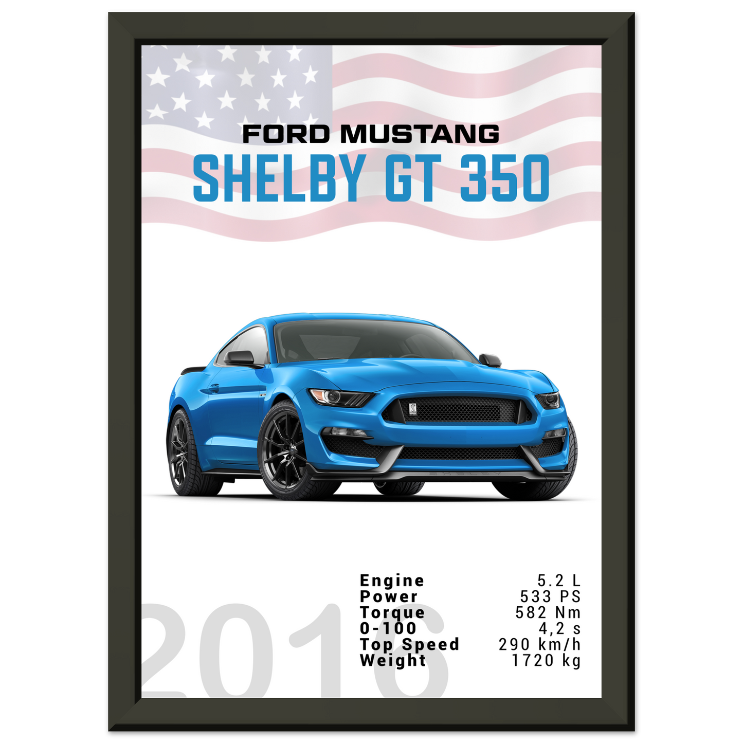 Ford Mustang 2016 Shelby GT350 S550 (MUSTANG09)