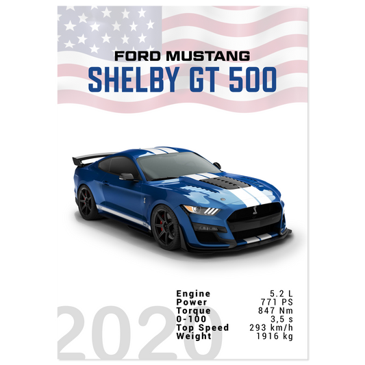 Ford Mustang 2020 Shelby GT500 S550 (MUSTANG04)
