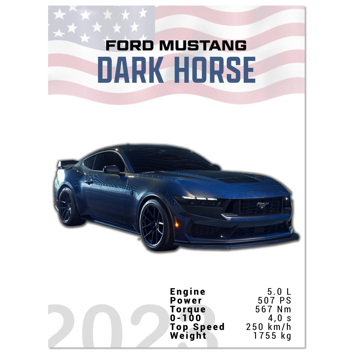 Ford Mustang 2023 Dark Horse S650 (MUSTANG05)