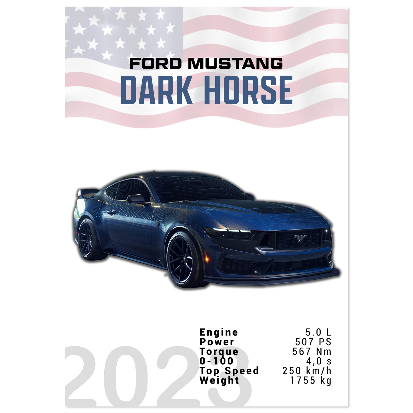 Ford Mustang 2023 Dark Horse S650 (MUSTANG05)