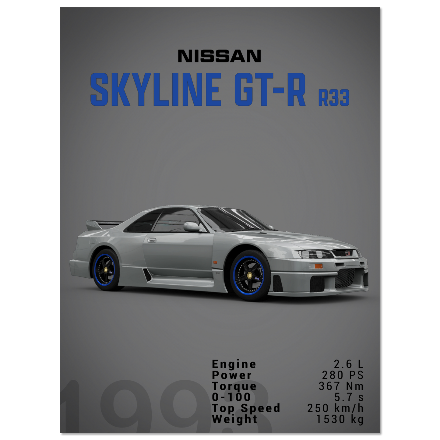 Nissan Skyline GT-R R33 (NISSAN04D)
