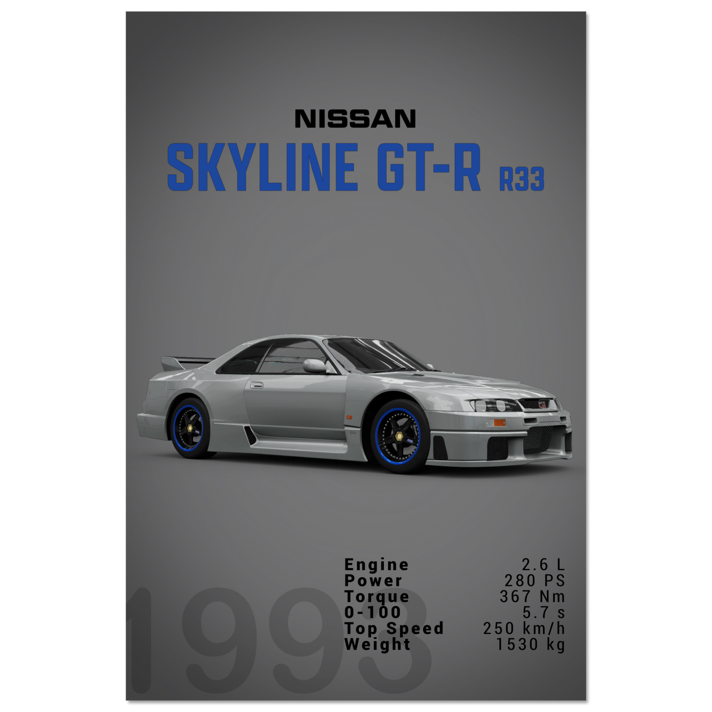 Nissan Skyline GT-R R33 (NISSAN04D)