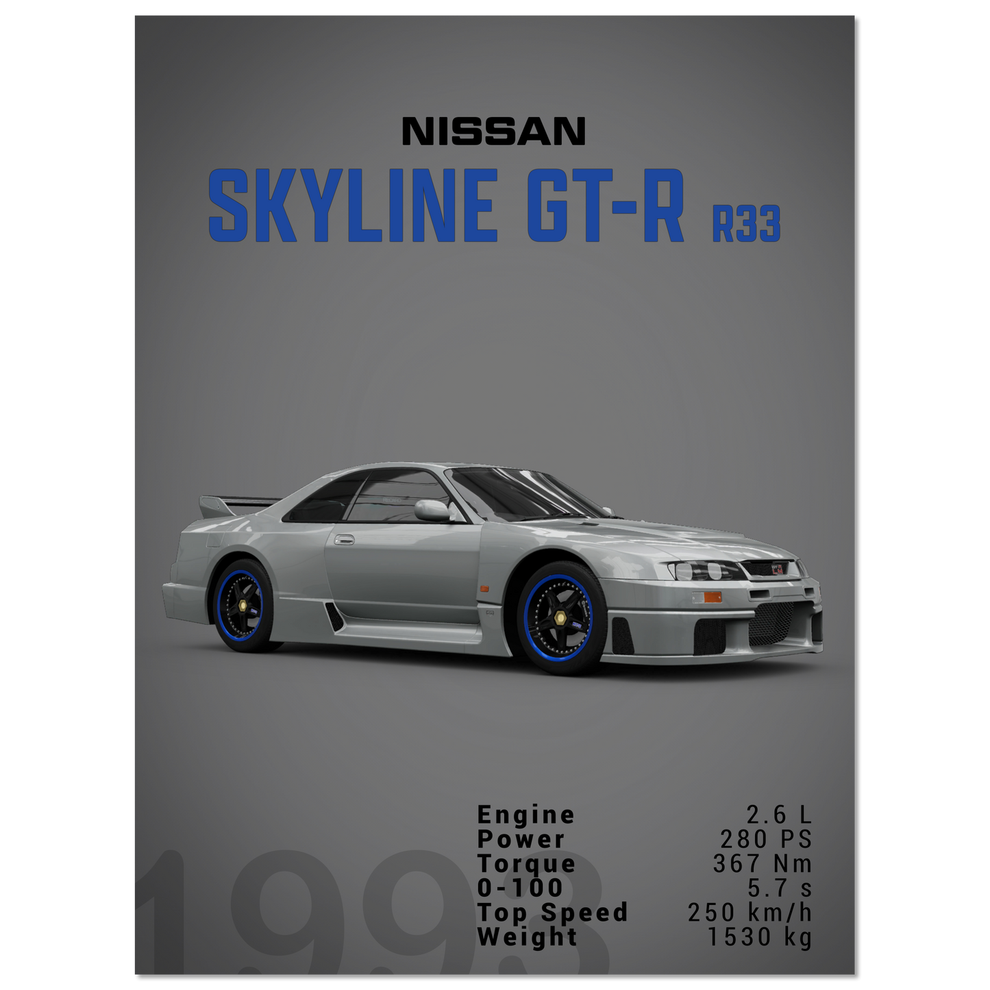 Nissan Skyline GT-R R33 (NISSAN04D)