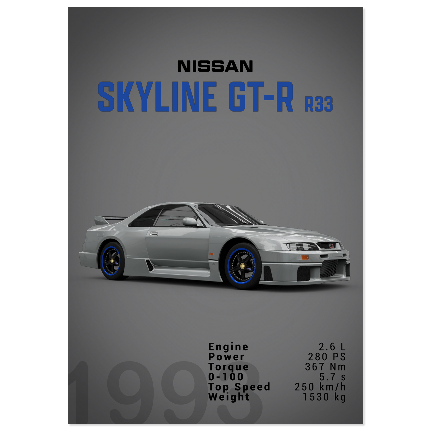 Nissan Skyline GT-R R33 (NISSAN04D)