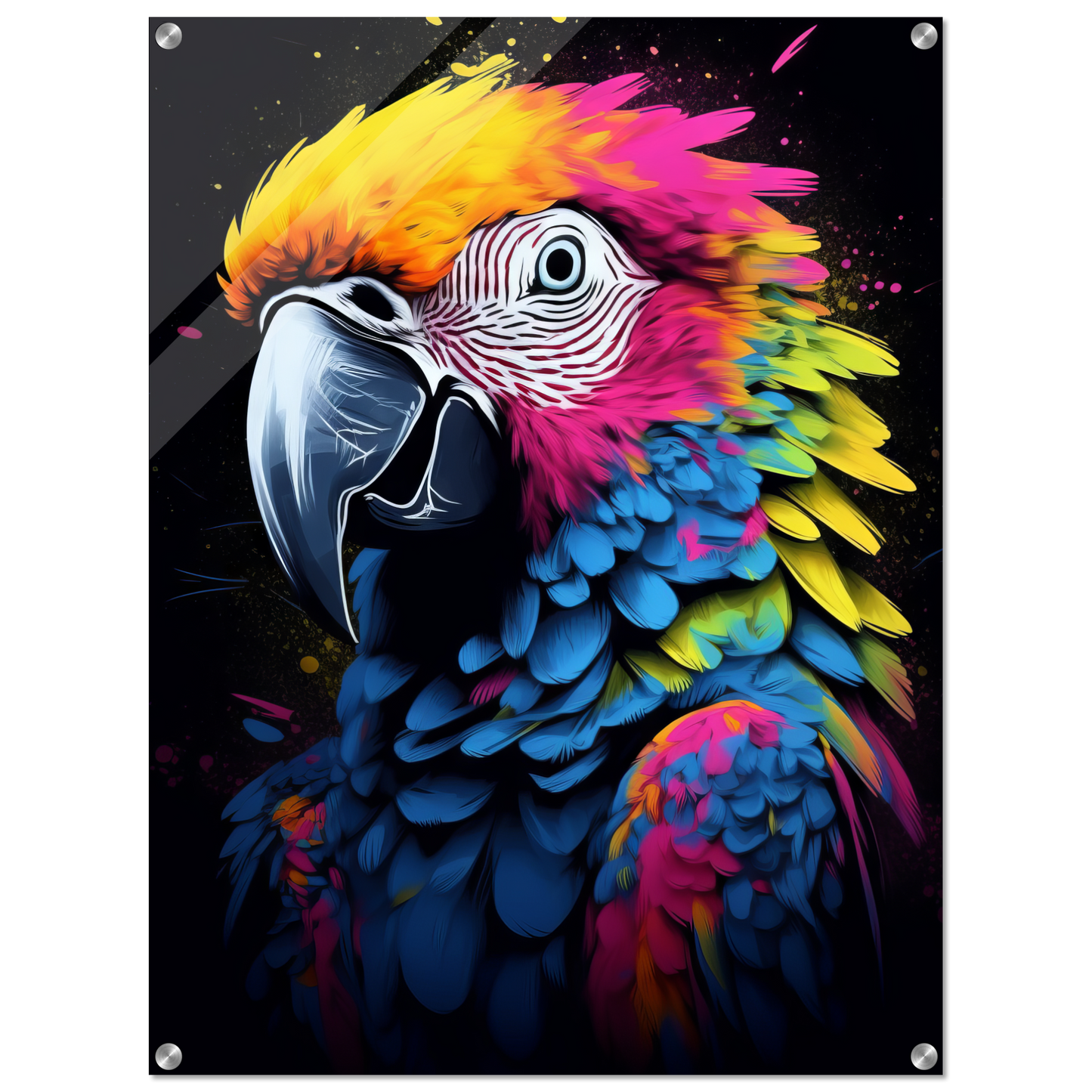 Vogel Papagei Pop-Art (BIRD25)
