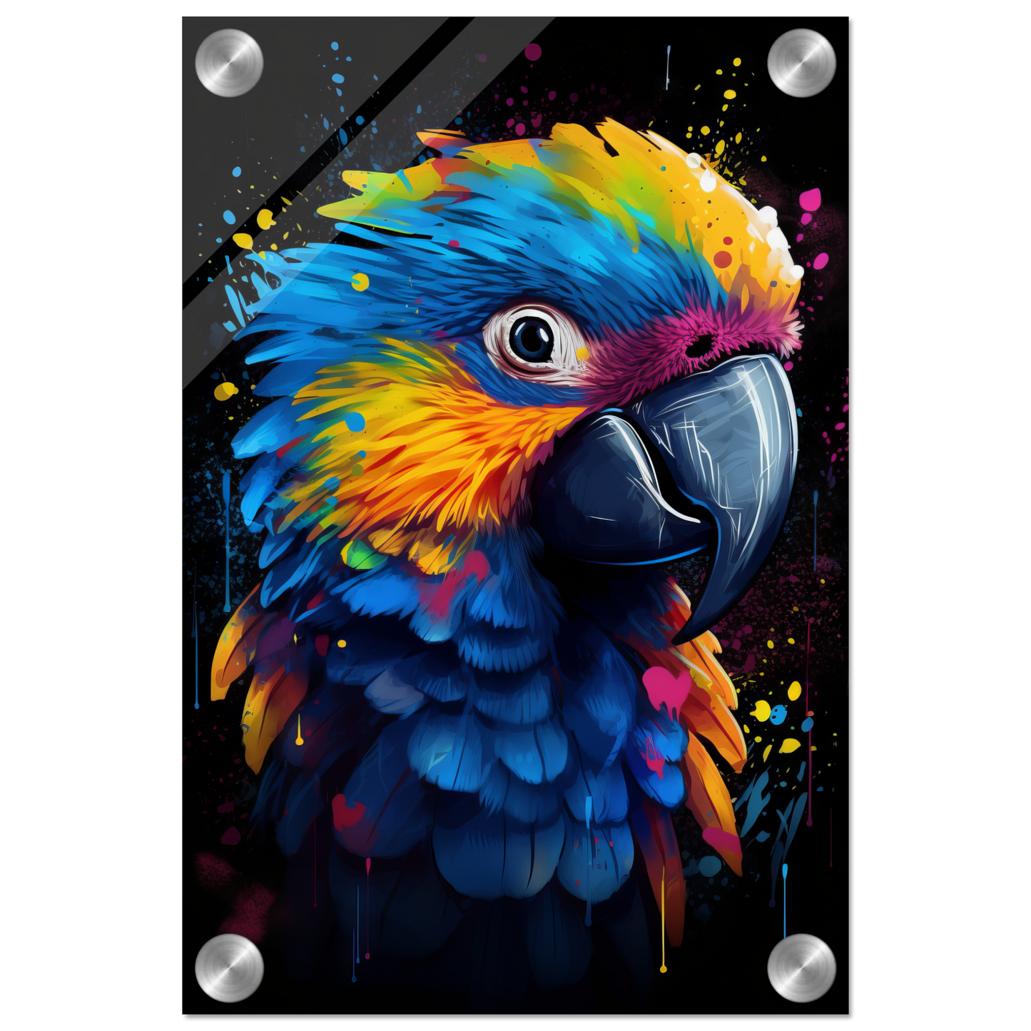 Vogel Papagei Pop-Art (BIRD28)