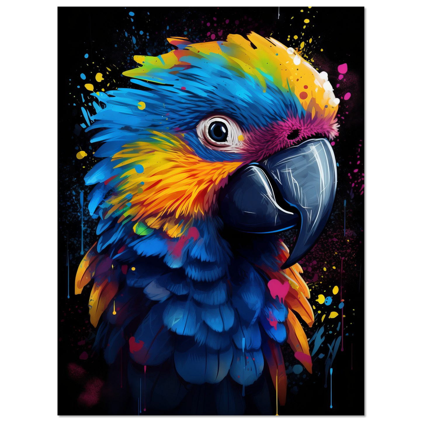 Bird parrot pop art (BIRD28)