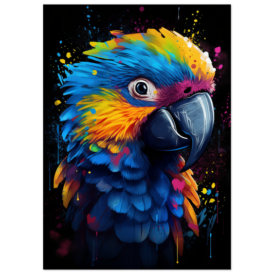 Vogel Papagei Pop-Art (BIRD28)