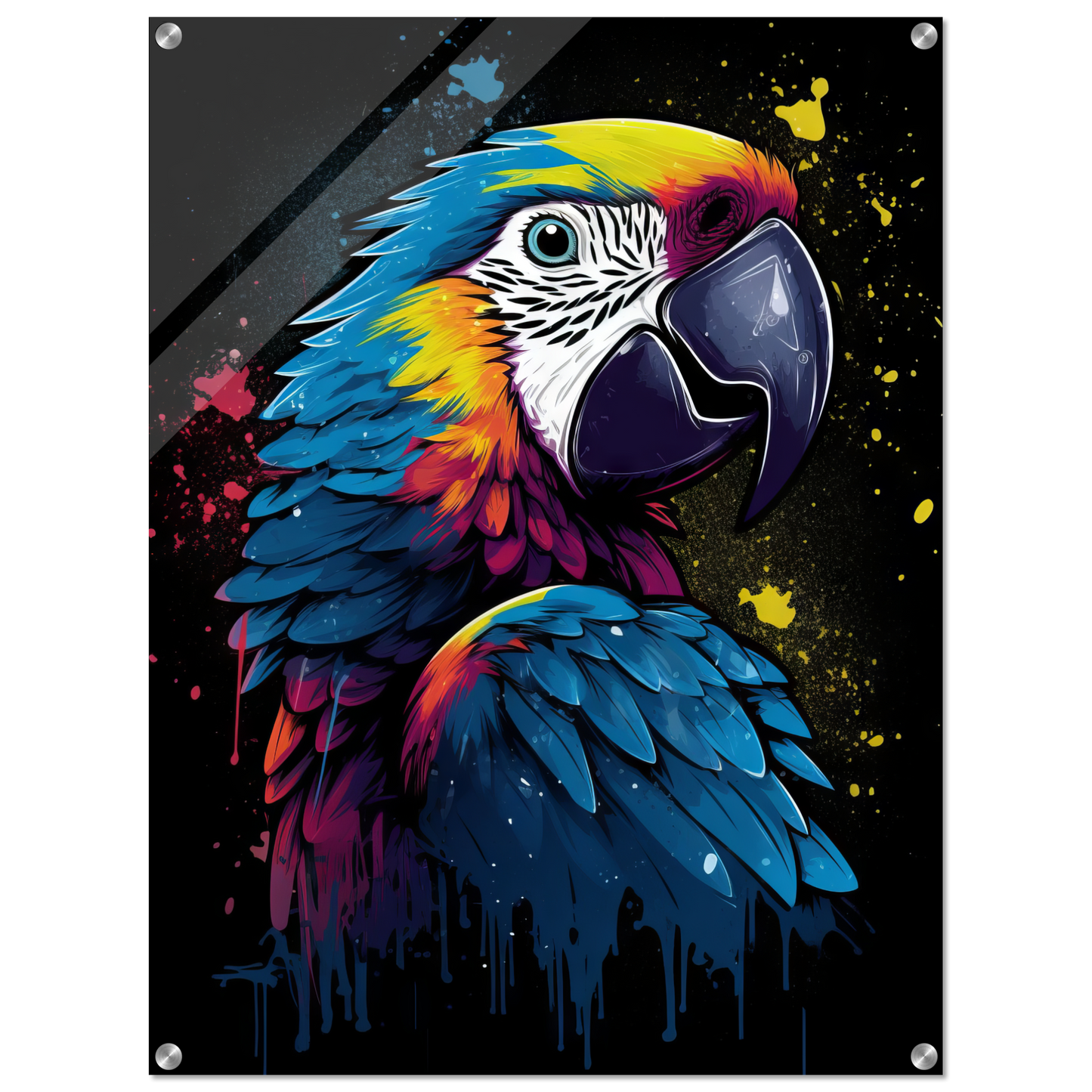 Vogel Papagei Pop-Art (BIRD27)