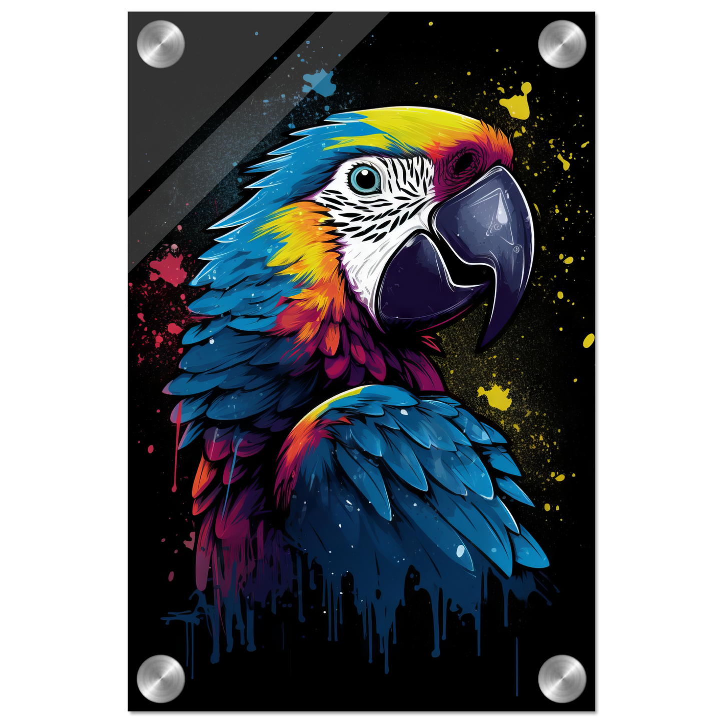Vogel Papagei Pop-Art (BIRD27)