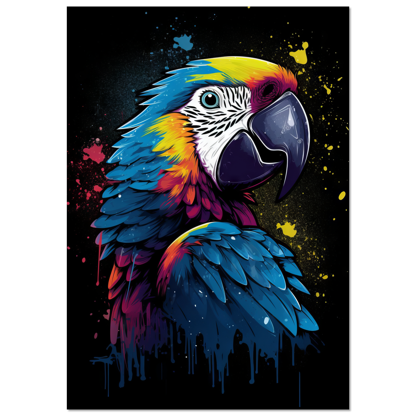 Vogel Papagei Pop-Art (BIRD27)
