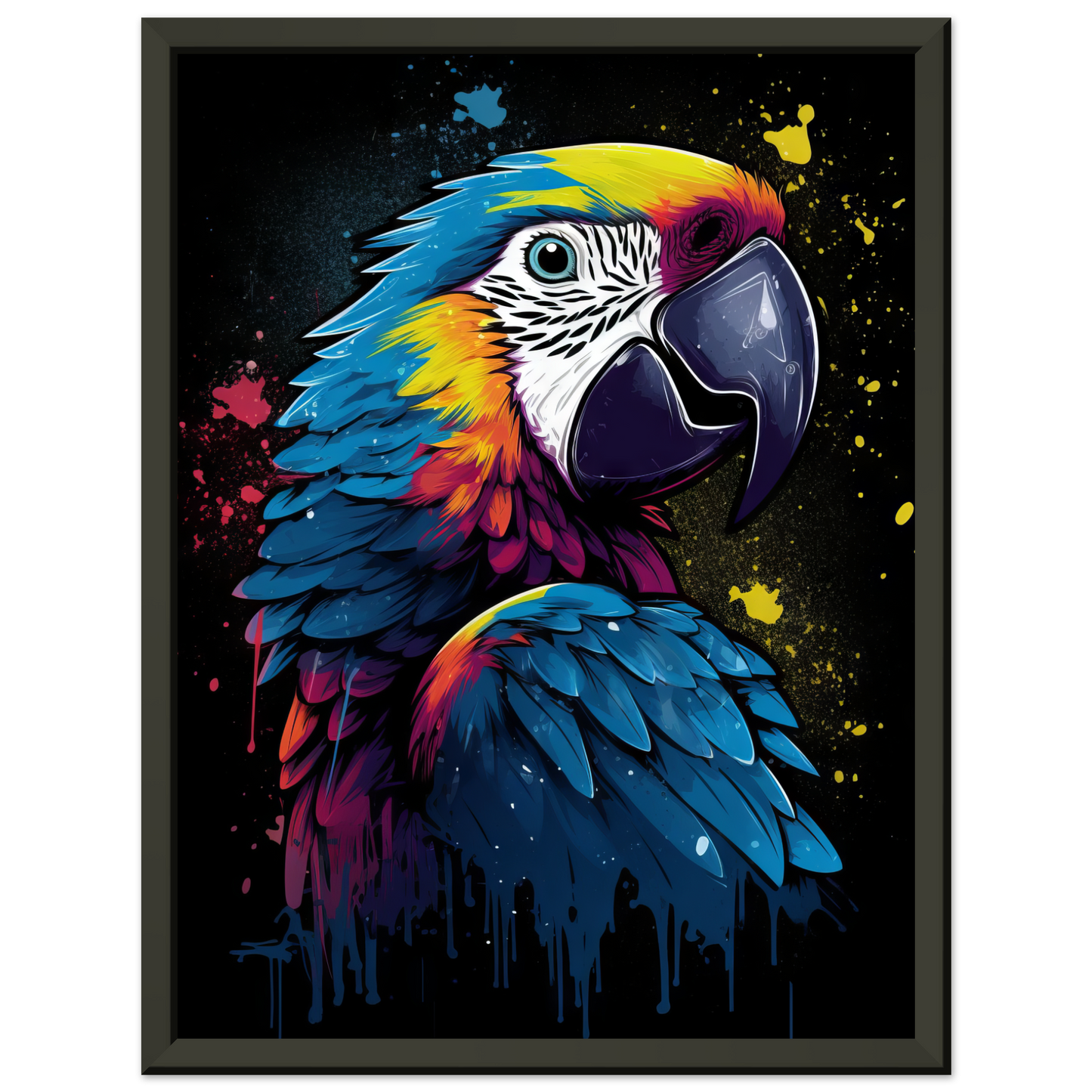 Vogel Papagei Pop-Art (BIRD27)