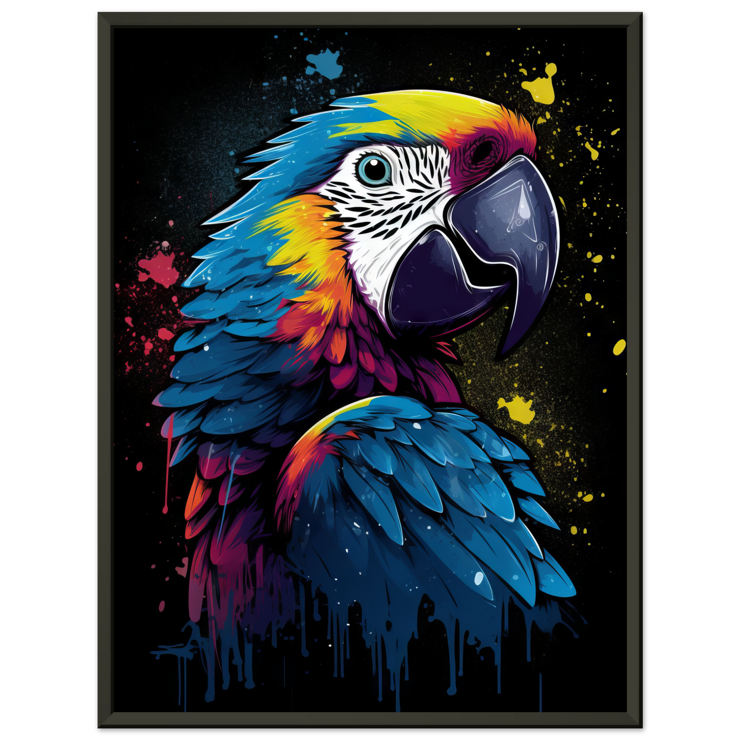 Vogel Papagei Pop-Art (BIRD27)
