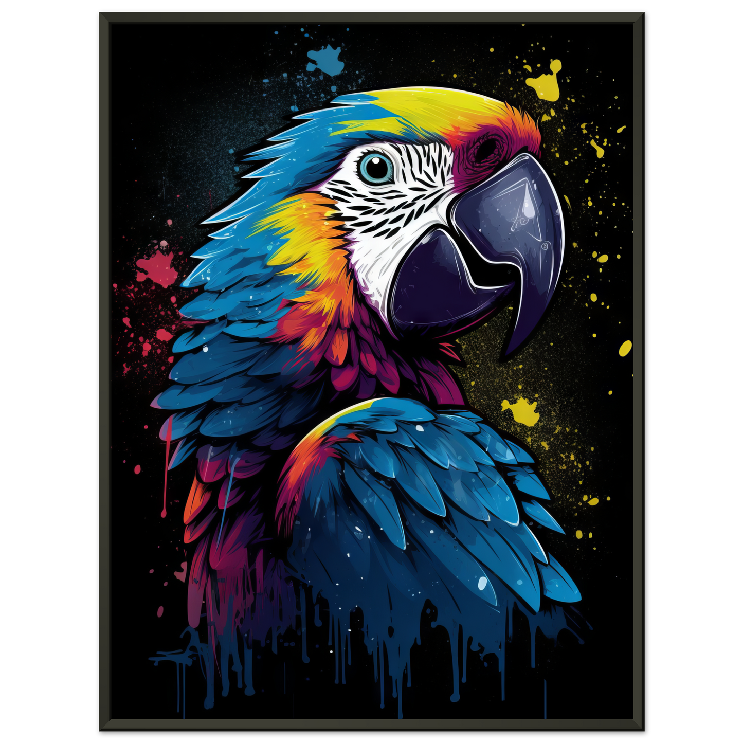 Vogel Papagei Pop-Art (BIRD27)