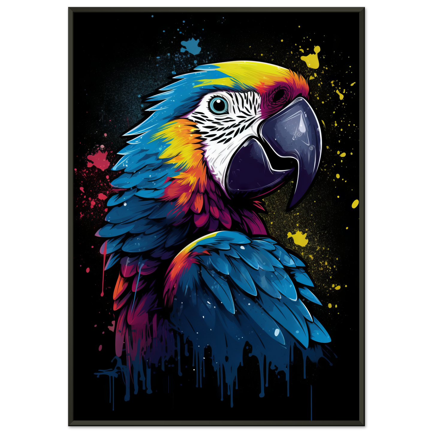 Vogel Papagei Pop-Art (BIRD27)