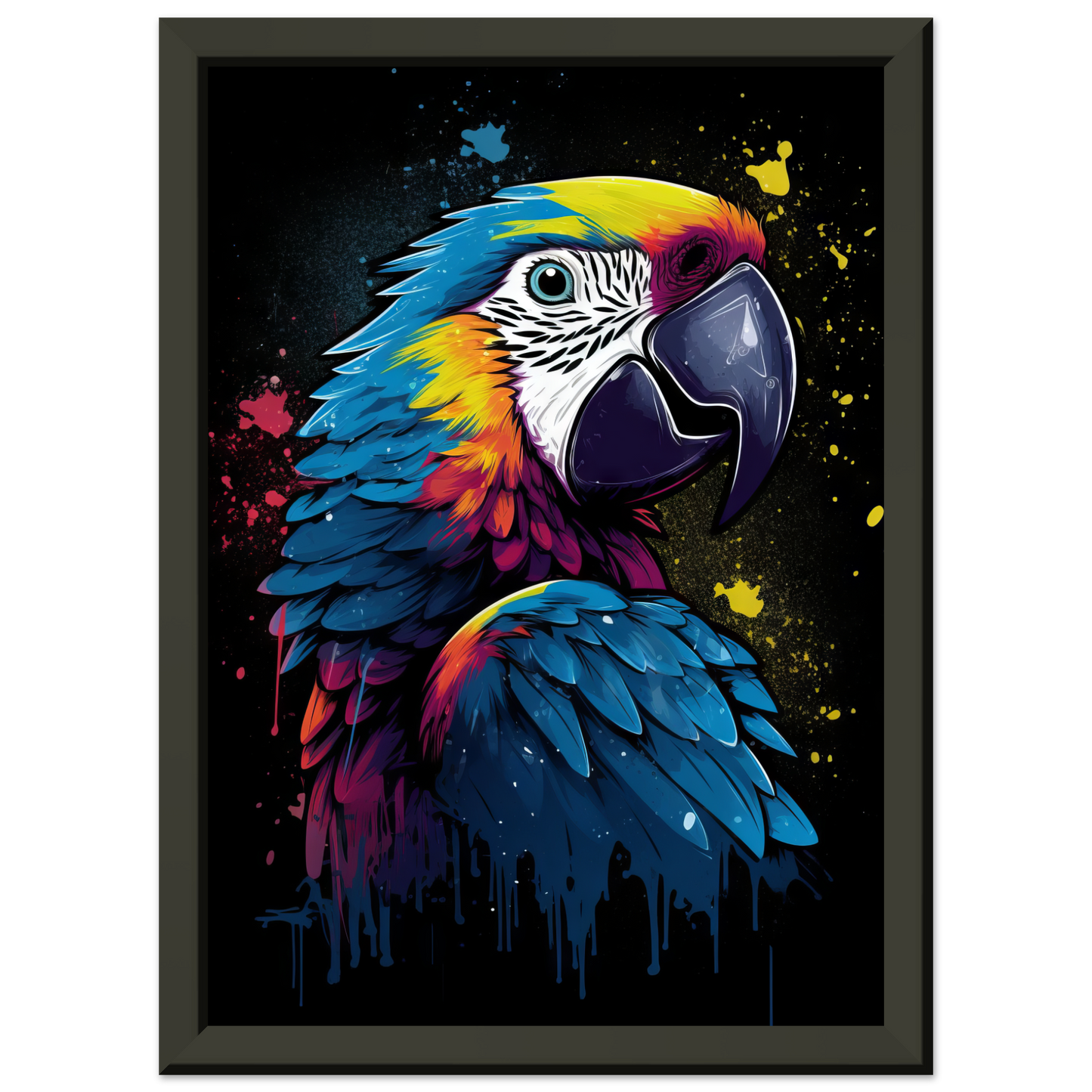 Vogel Papagei Pop-Art (BIRD27)