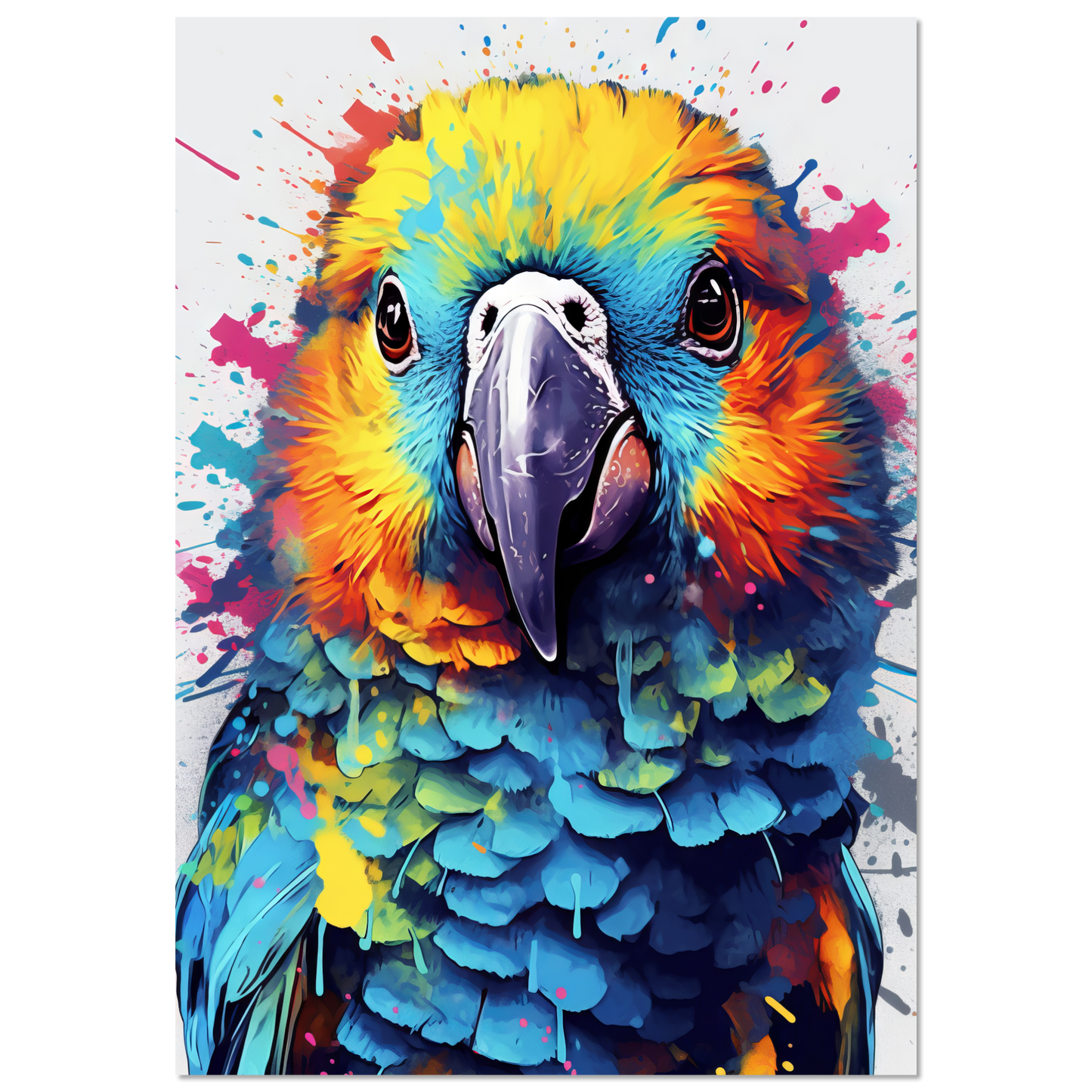 Vogel Papagei Pop-Art (BIRD30)