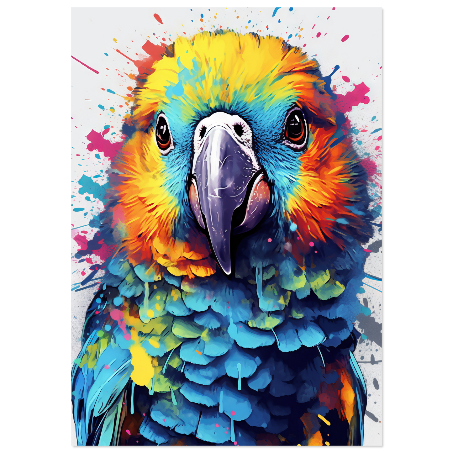 Vogel Papagei Pop-Art (BIRD30)