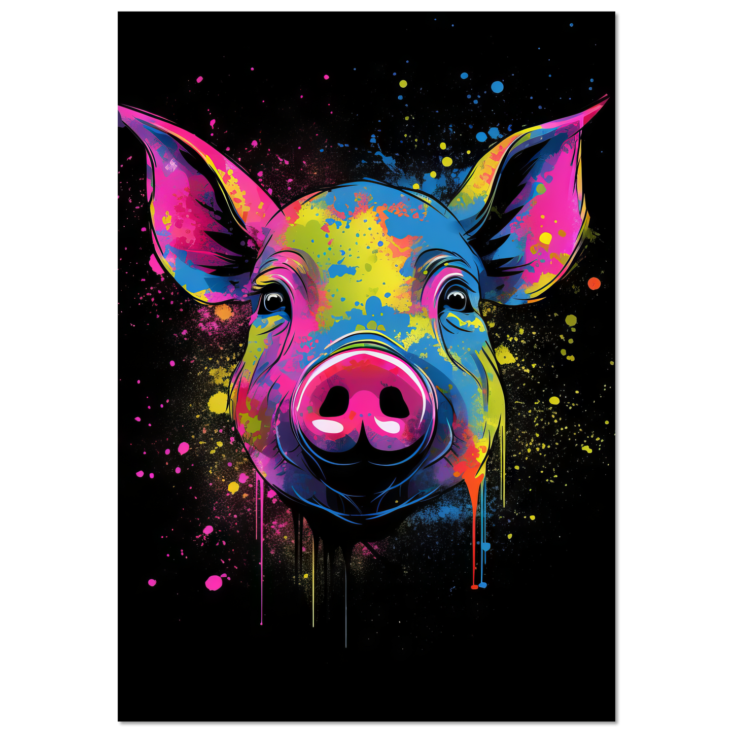 Schweine Schwein (Pop-Art) (PIG01)