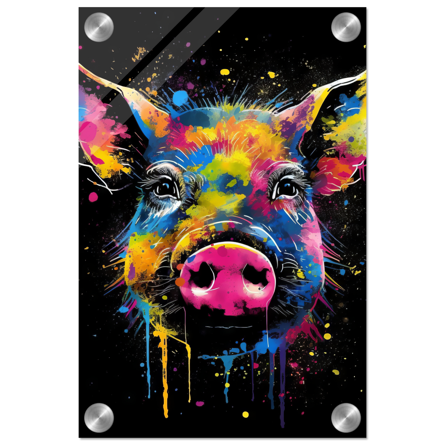 Schweine Schwein (Pop-Art) (PIG04)