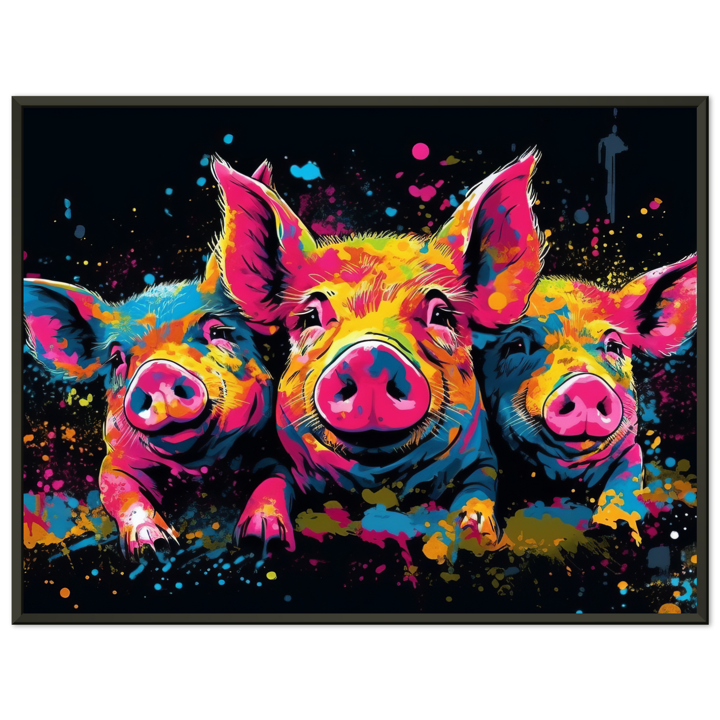 Schweine Schwein Pop-Art (PIG12)