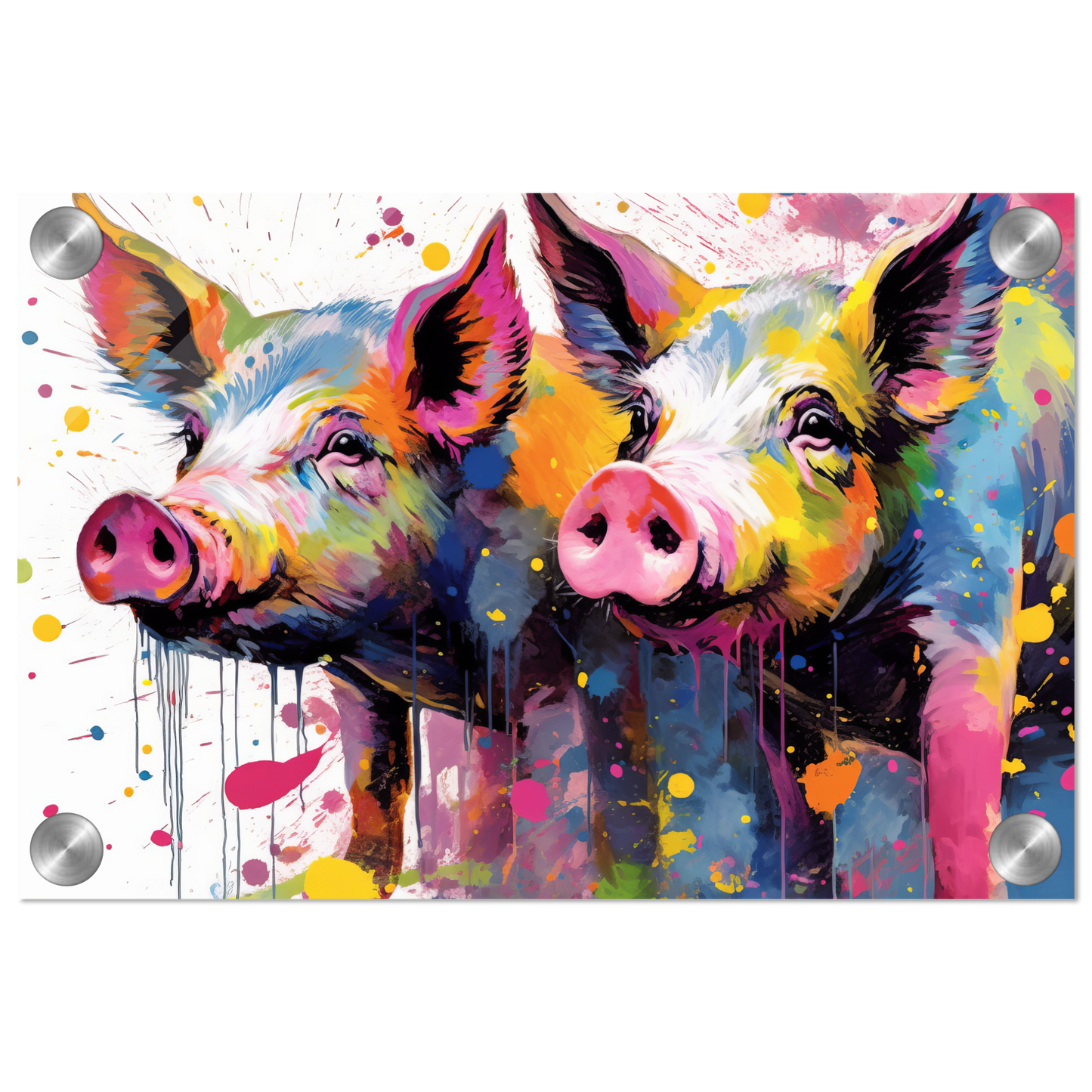 Schweine Schwein Pop-Art (PIG16)