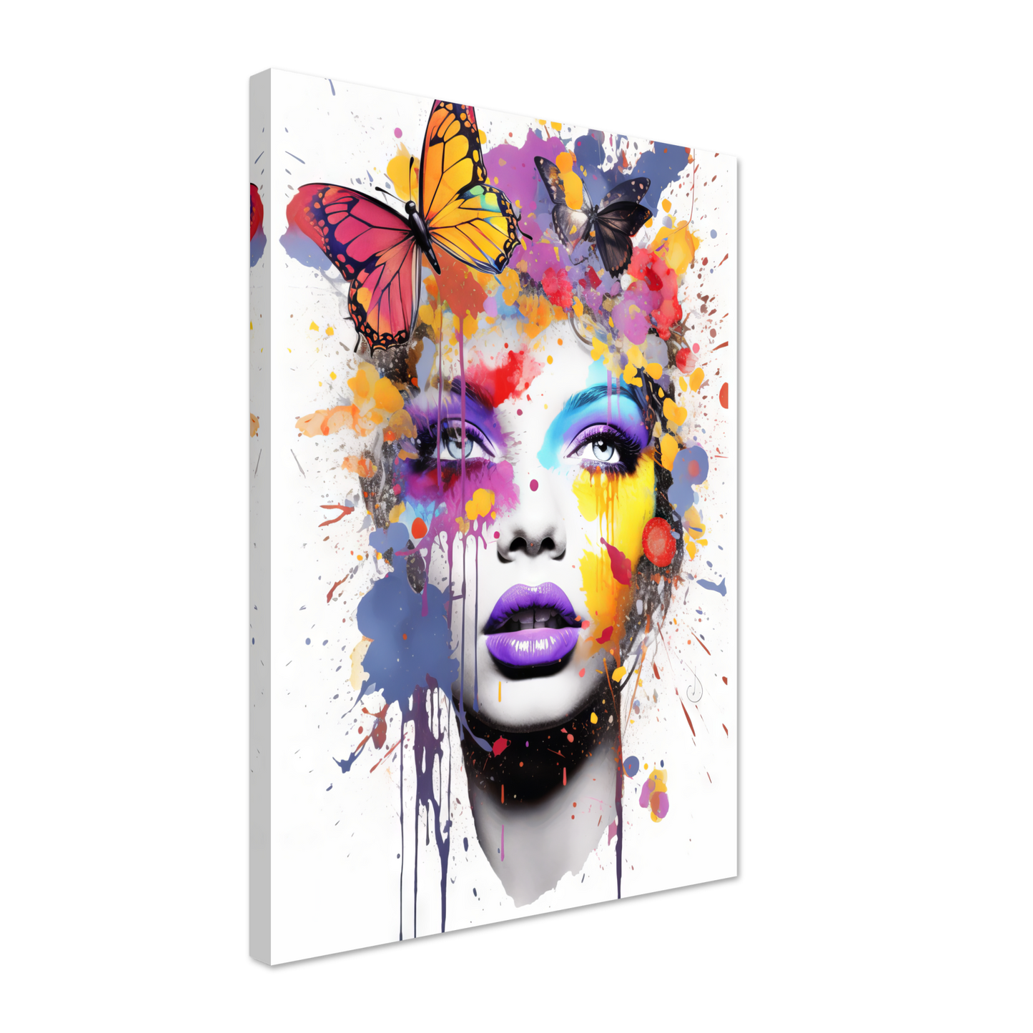 Woman butterflies pop art (POP20)
