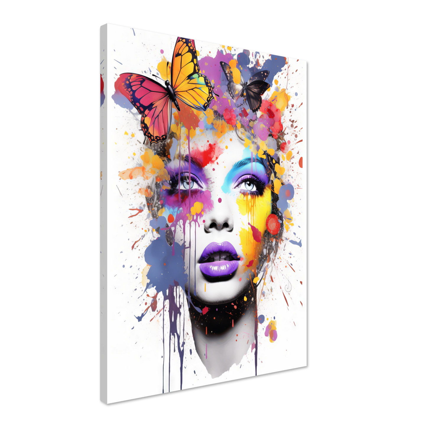 Woman butterflies pop art (POP20)
