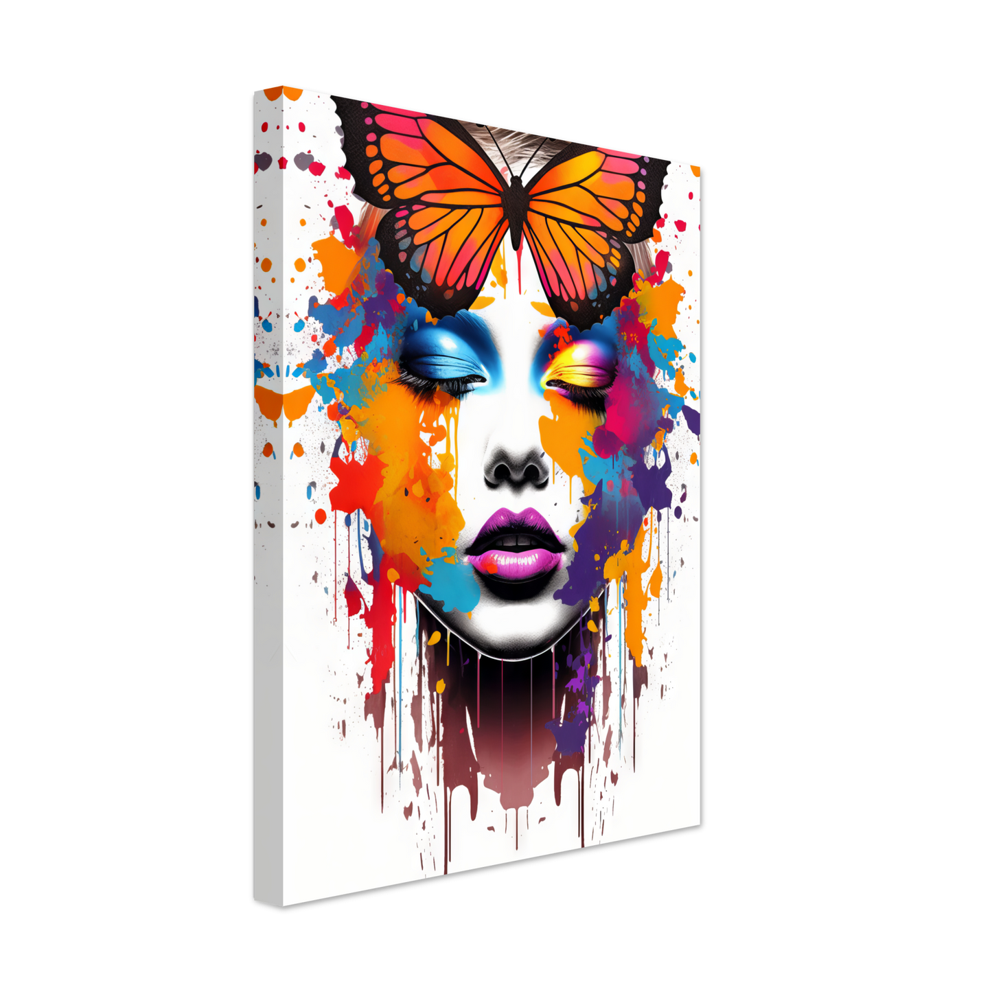 Woman butterflies pop art (POP21)