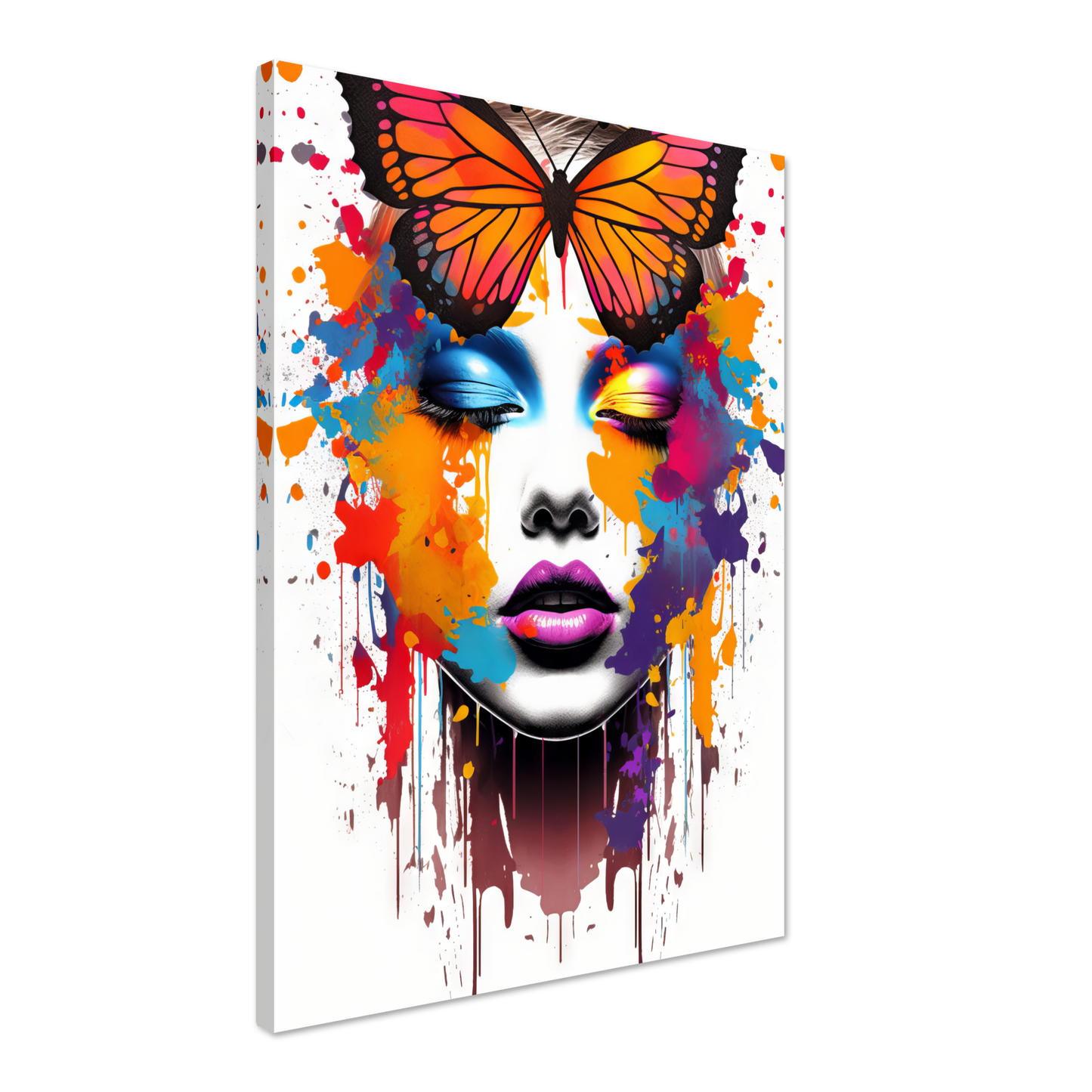 Woman butterflies pop art (POP21)