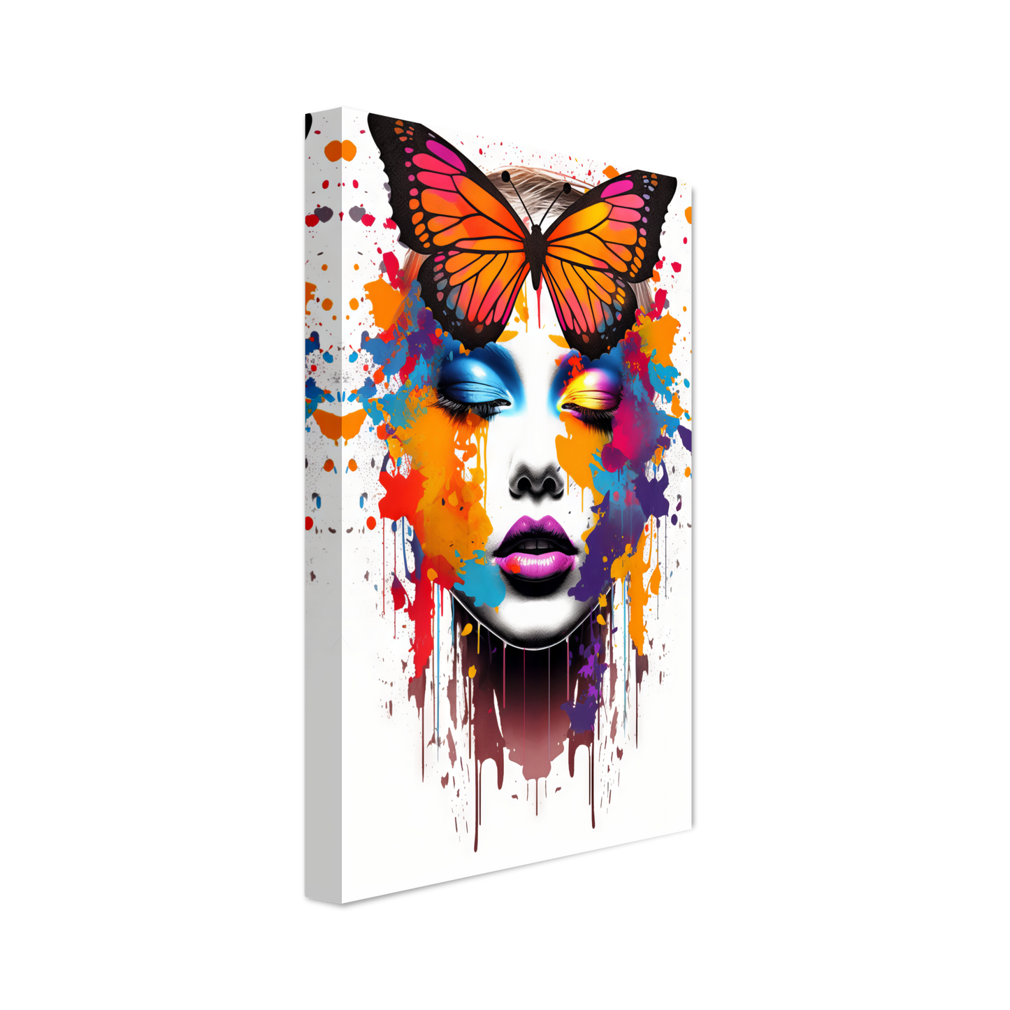 Woman butterflies pop art (POP21)
