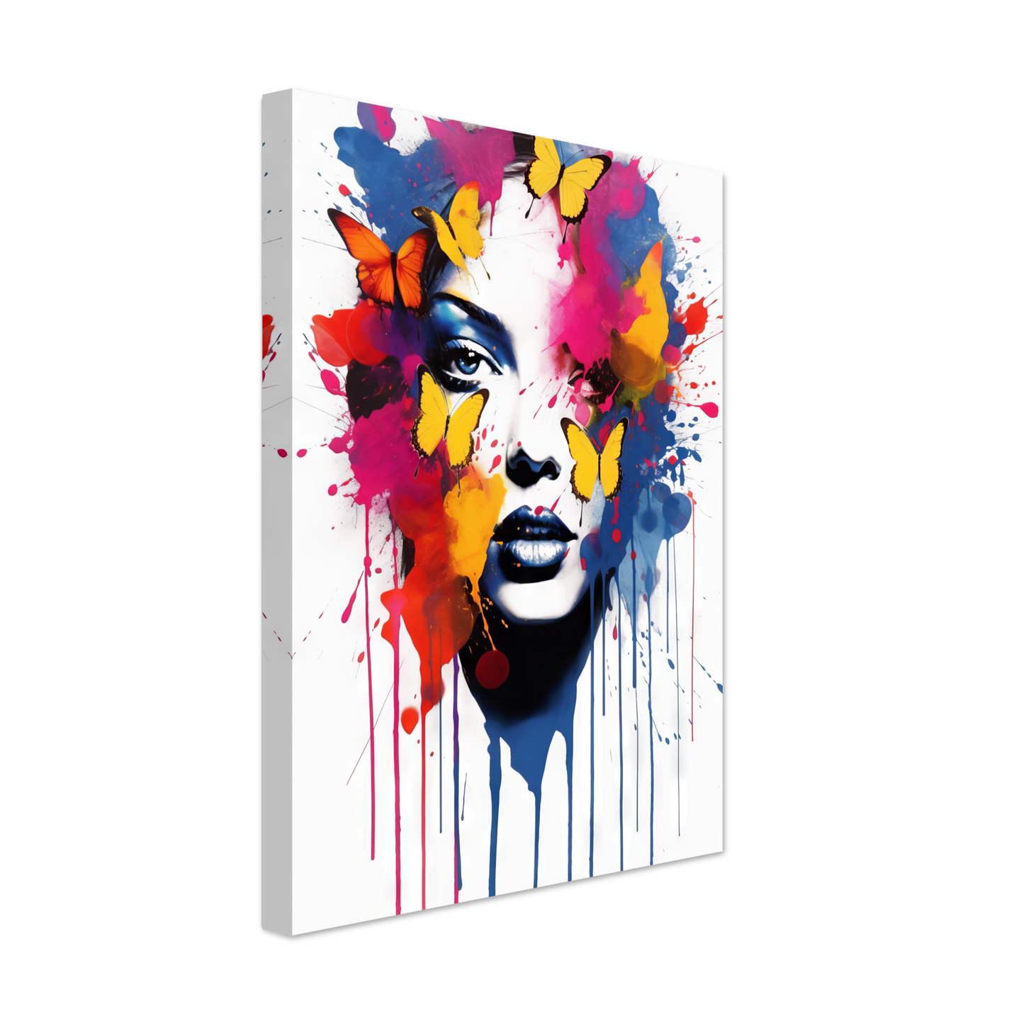 Woman butterflies pop art (POP22)